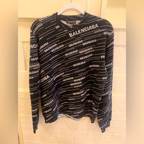 Balenciaga Wool Jacquard Sweater